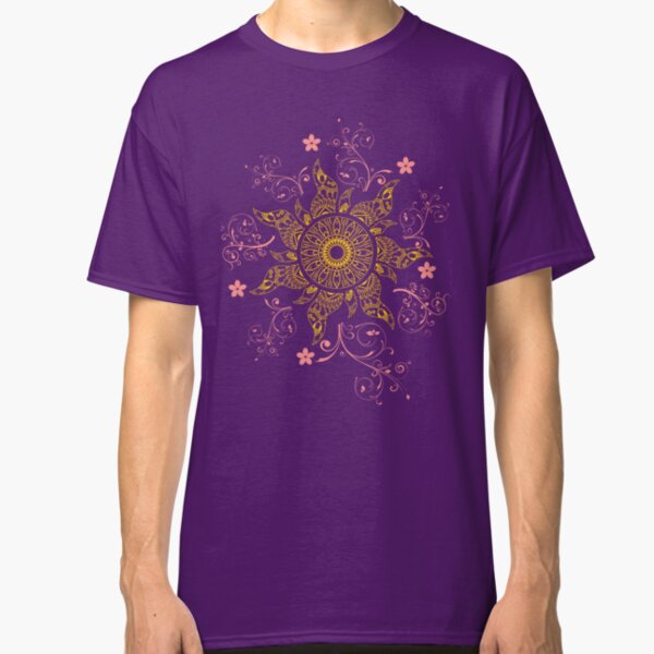 Mandala Gold Flower Classic T-Shirt