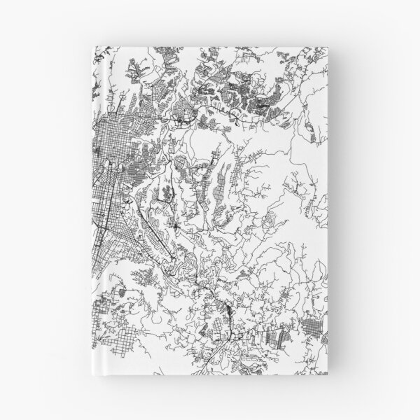 Item preview, Guatemala City White Map designed and sold by multiplicitymap.