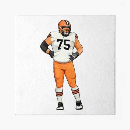 Joel Bitonio #75 Stand On' Art Board Print for Sale by SpeedyGoals