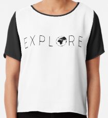 Explore Globe Chiffon Top