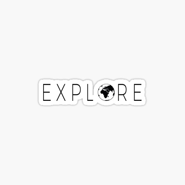 Explore Globe Sticker