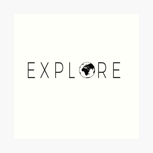 Explore Globe Art Print