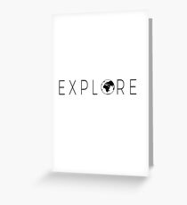 Explore Globe Greeting Card