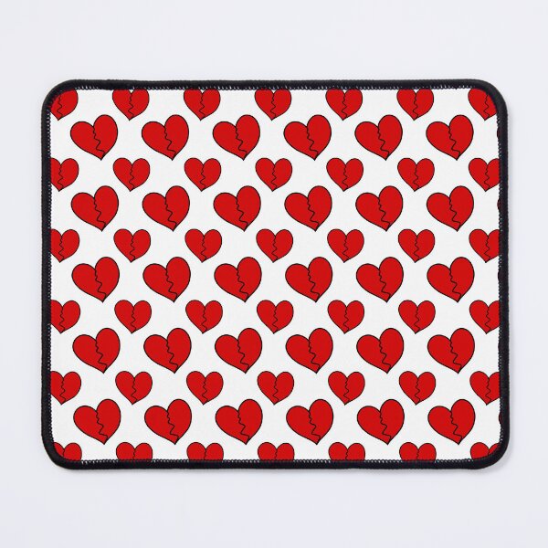 Item preview, Red Broken Hearts Doodle Cartoon Pattern, made by EndlessEmporium designed and sold by EndlessEmporium.