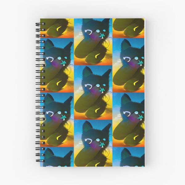 Item preview, Strange Abstract Kawaii Black Cat Splash Color designed and sold by InterpreTees.
