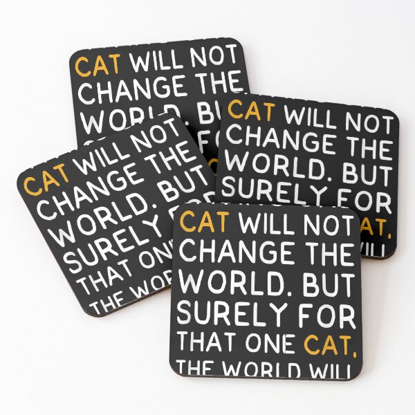 Item preview, Saving One Cat Will Not Change the World for the Cat Rescuer designed and sold by HayleyRodriguez.
