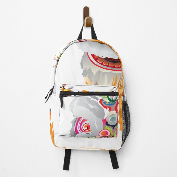 Item preview, Lion Dance Head Festival Happy Chinese New Year - White designed and sold by johnta17.