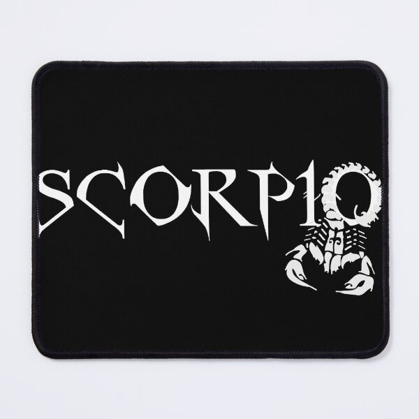 Item preview, Scorpio Horoscope - Celtic Gothic White Text - Scorpion designed and sold by S Quinn.