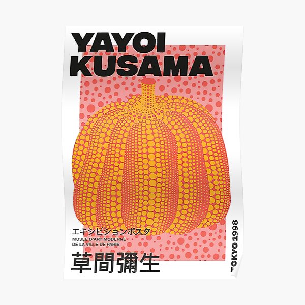 Yayoi Kusama - Orange Pumpkin Poster