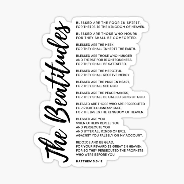 Item preview, The Beatitudes designed and sold by RiserTees.