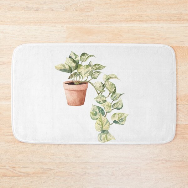 Item preview, Watercolor Pothos in a pot, Devil’s Ivy, House Plant, Leaves, Greenery, Botanical Art designed and sold by fengyuhao.