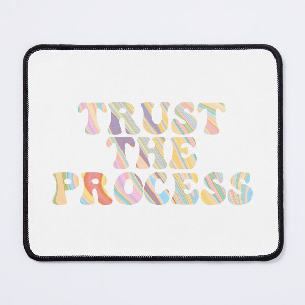Item preview, Trust The Process text, uplifting quote and phrase designed and sold by katiemariees.
