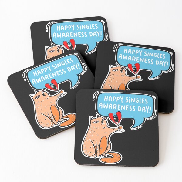 Item preview, Happy Singles Awareness Day designed and sold by krazykreatures.