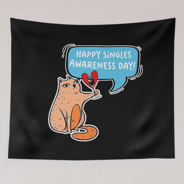 Item preview, Happy Singles Awareness Day designed and sold by krazykreatures.