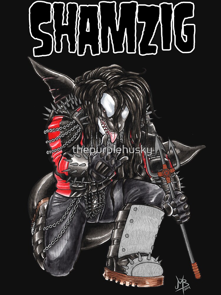 Thumbnail 7 of 7, Essential T-Shirt, Shamzig (with text) designed and sold by thepurplehusky.