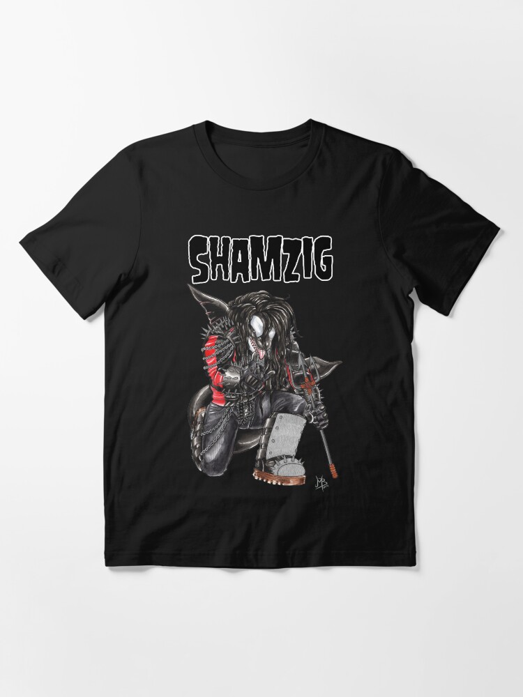 Thumbnail 2 of 7, Essential T-Shirt, Shamzig (with text) designed and sold by thepurplehusky.