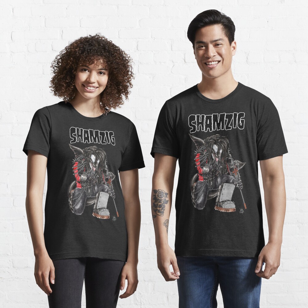 Shamzig (with text) Essential T-Shirt