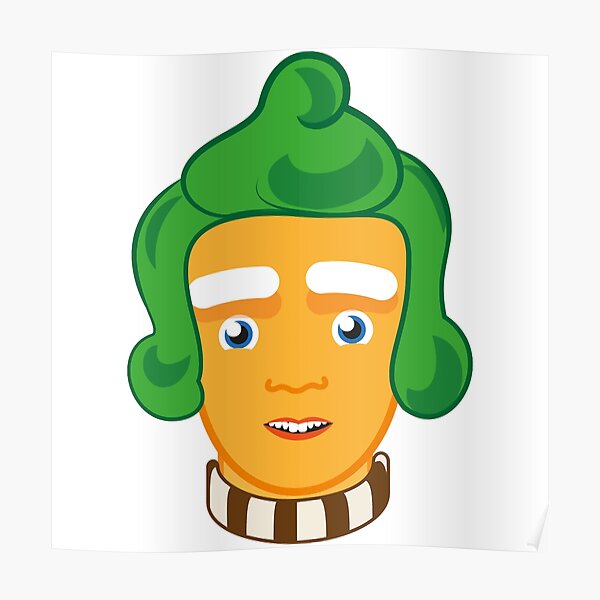 Oompa Loompa Sticker Poster By Davidghines Redbubble