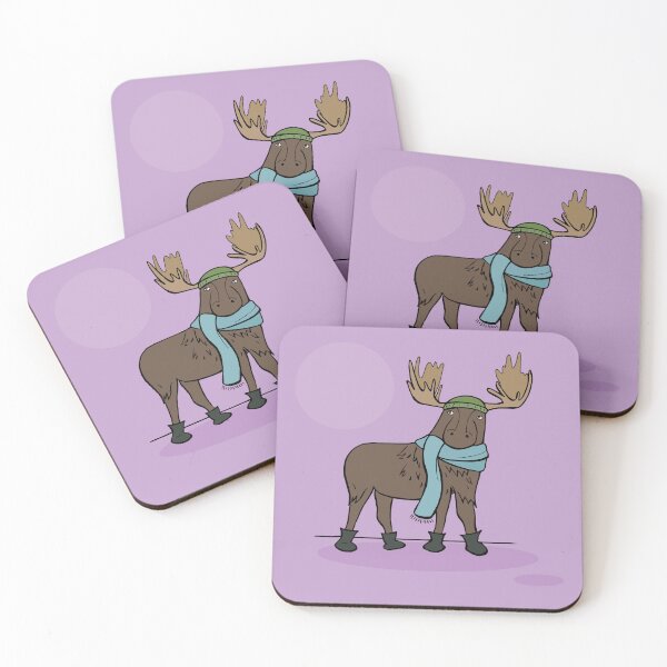 Item preview, Winter Moose in a Scarf designed and sold by Otter-Grotto.