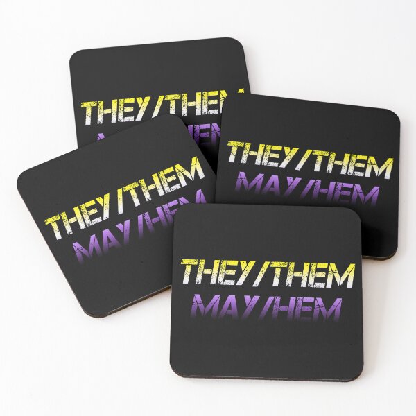 Item preview, They/Them May/Hem - Nonbinary Pride Design designed and sold by PKHalford.
