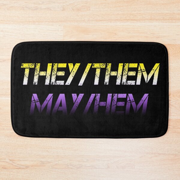 Item preview, They/Them May/Hem - Nonbinary Pride Design designed and sold by PKHalford.