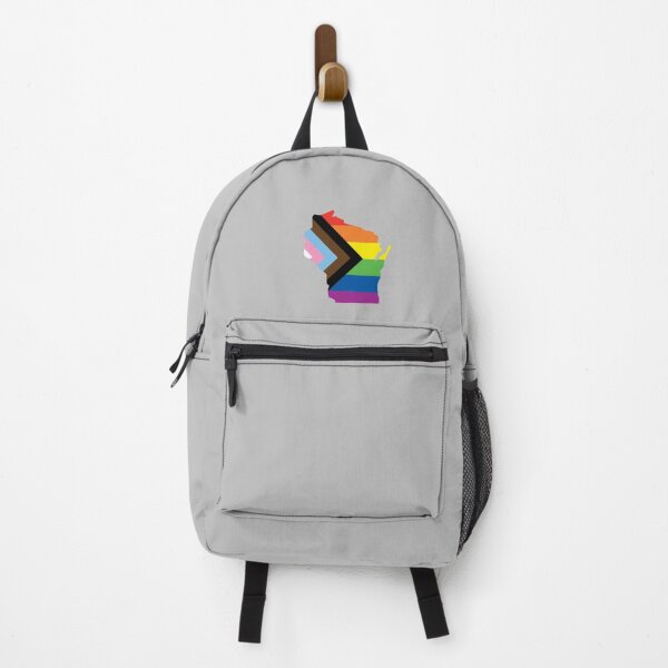 Item preview, Wisconsin State Progress Pride Flag designed and sold by FandomEncore.