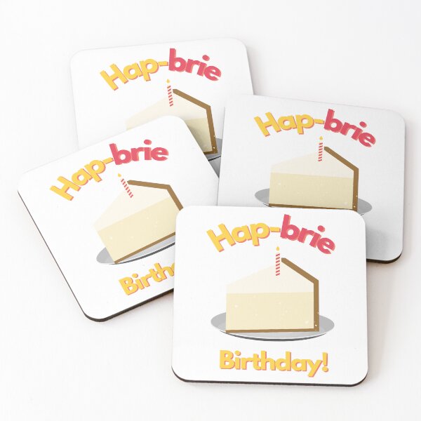 Item preview, Hapbrie Birthday! Funny Cheese Pun designed and sold by mschubbybunny.