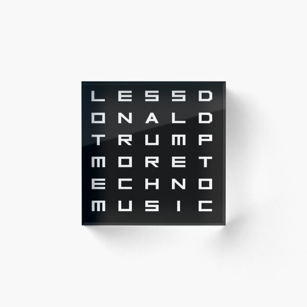 Item preview, Less Donald Trump More Techno Music designed and sold by fandango-design.