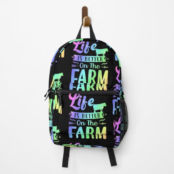 Vista previa del artículo con la obra «La vida es mejor en la granja - Cita de los amantes de las vacas», diseñado y vendido por Delandor.