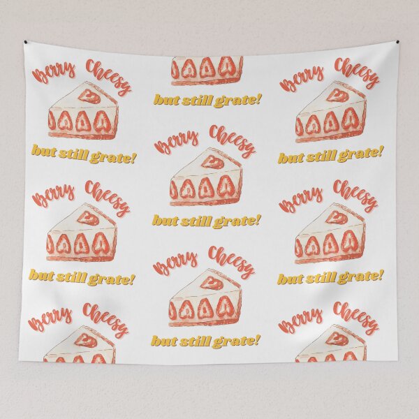 Item preview, Berry Cheesy But Still Grate! Funny Cheese Pun designed and sold by mschubbybunny.