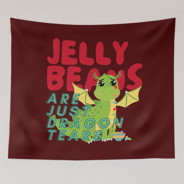 Item preview, Jelly Beans are just Dragon Tears - Cute Green Anime Dragon designed and sold by LudicrousFeed.