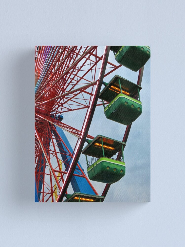 Cedar Point Giant Wheel Cabins Canvas Print By Dahlymama