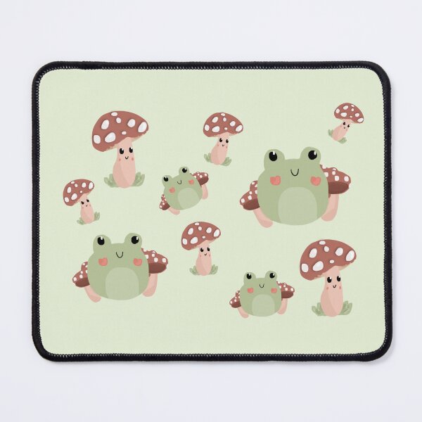 Item preview, Cute Frog with Mushrooms designed and sold by Lavender-Cloud.