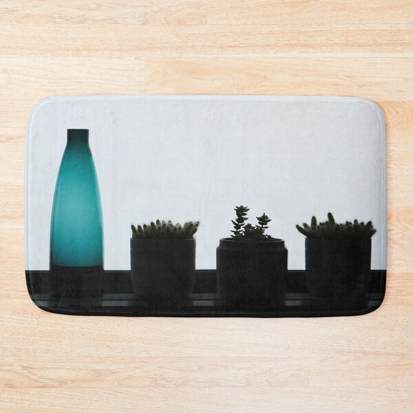 Item preview, Silhouettes, Pacific Blue Bottle And 3 Plants In A Row designed and sold by Setch.