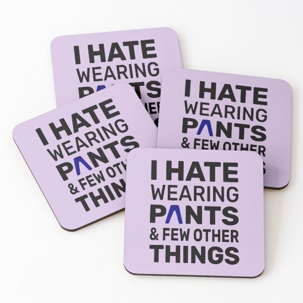 Item preview, I Hate Wearing Pants | Typography Funny Quote T-Shirt designed and sold by Dev-Ang.