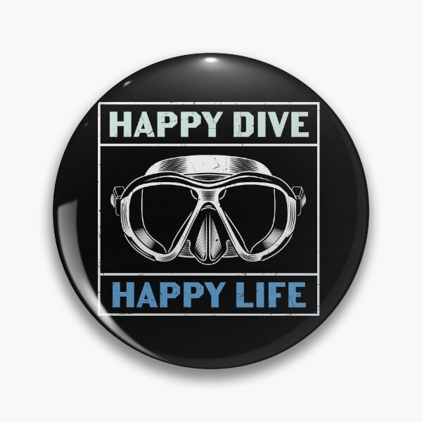 Item preview, Happy Dive Happy Life | Live to Dive designed and sold by ArtbyJamasin.