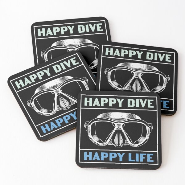 Item preview, Happy Dive Happy Life | Live to Dive designed and sold by ArtbyJamasin.