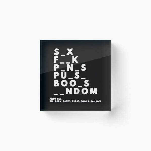 Item preview, Funny Dirty Adult Humor Word Guess designed and sold by Express YRSLF.
