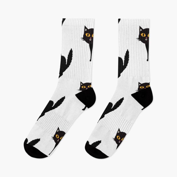 Item preview, Cutie Black Kitty Wide Yellow  Eyed Kitten Calssic Essential designed and sold by DeeCeeFashion.