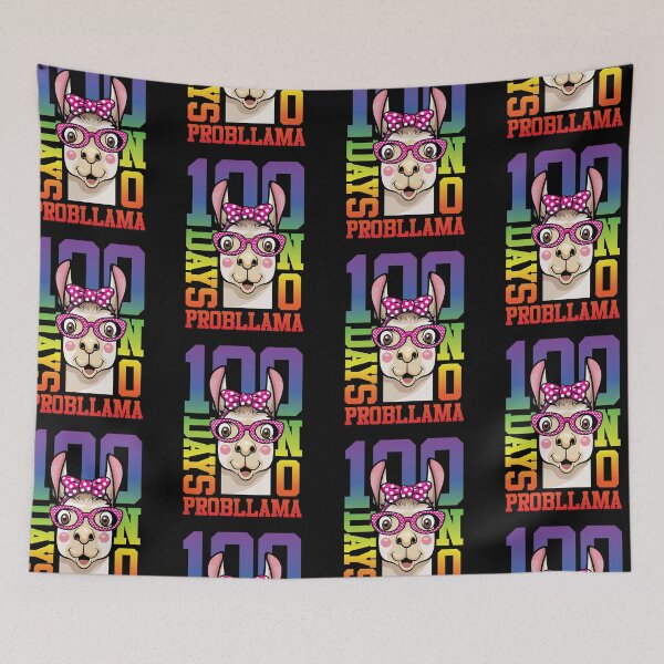 Item preview, 100 Days Of School No Probllama Funny LLama designed and sold by GravitiTees.