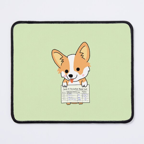 Item preview, Vaccinated corgi with booster shot 2022!v (green) designed and sold by kiminokiwi.