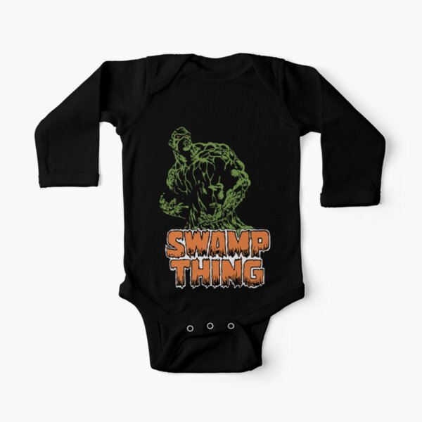Swamp Thing Long Sleeve Baby One-Piece