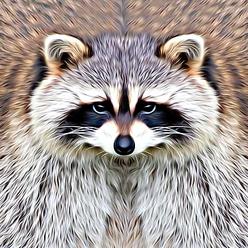 Artwork thumbnail, Cute Racoon Face by Tree45