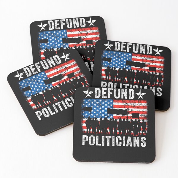 Item preview, Defund Politicians - Libertarian Anti-Government Political designed and sold by retrodesigner14.