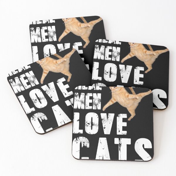 Item preview, Real Men Love Cats Funny Cat Love T-shirt designed and sold by DamontaeChisley.