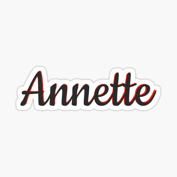 Annette Namen personalisiert' Sticker