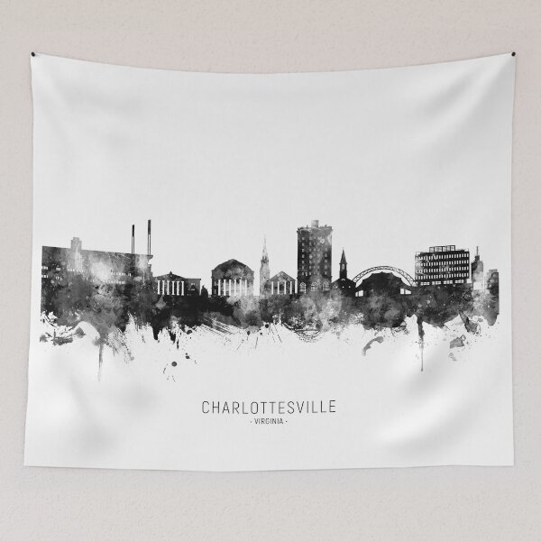 Item preview, Charlottesville Virginia Skyline designed and sold by ArtPrints.