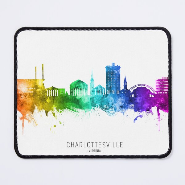 Artikelvorschau, Charlottesville Virginia Skyline entworfen und verkauft von ArtPrints.