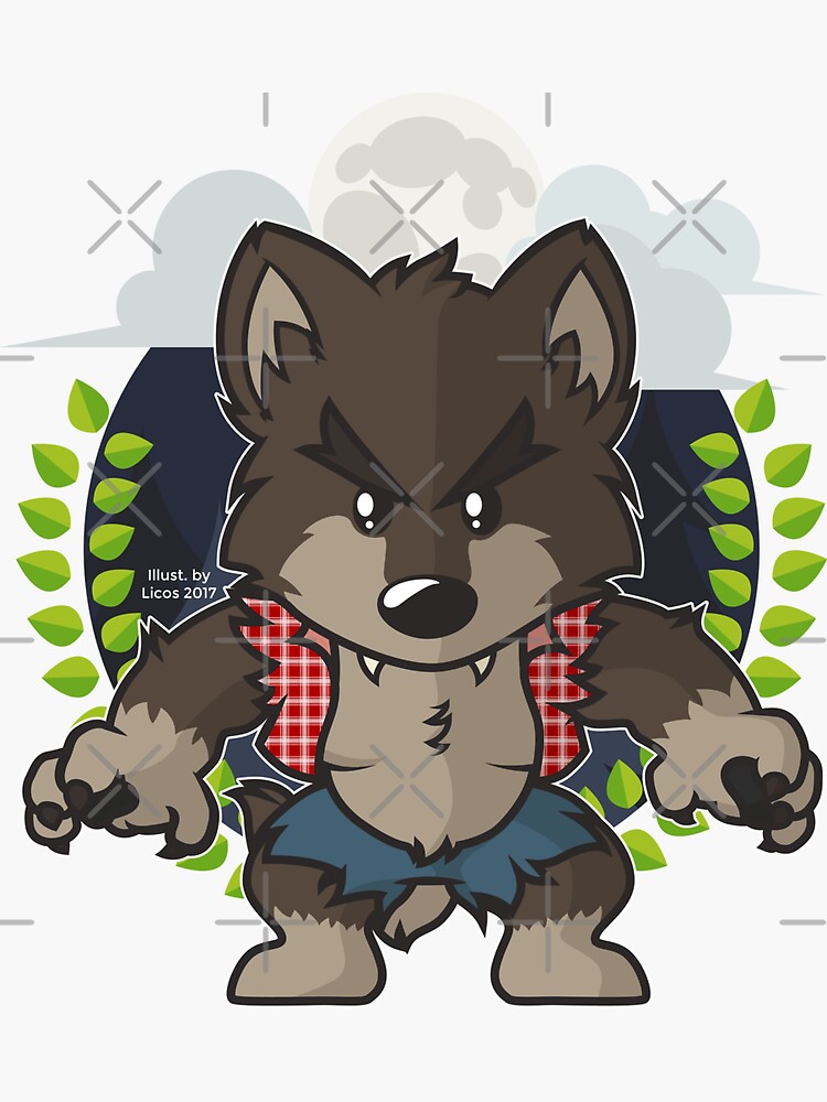 The night of the werewolf - Wolf - Sticker