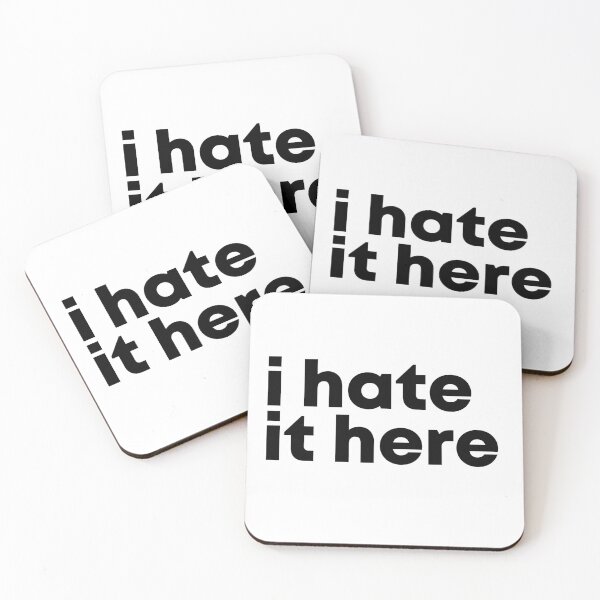 Item preview, i hate it here. Life, Love, Quotes, Typography. designed and sold by Maricrism.